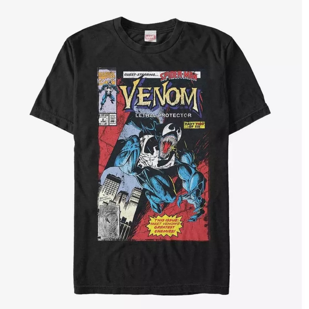 Marvel Venom Lethal Protector Comic Cover Extra Soft T-Shirt